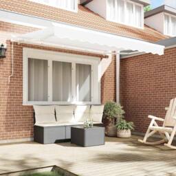 Berkfield Home Awning Replacement Fabric for 3.5x2.5 m Frame White - thumbnail 3