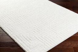 Livabliss Nomadic-Shaggy Ivory Modern Graphic Soft Plush Pile Living Bedroom Rug - Size: 160 cm x 215 cm - thumbnail 5