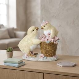 Garden Greatness Duo Pink Flower Chicks Ornament - Size: 1 Pack - thumbnail 1