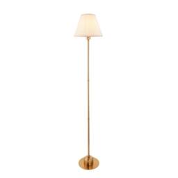 Netlighting Burley Rechargeable Floor Lamp Fabric Ivy Shade 25cm in White - thumbnail 1