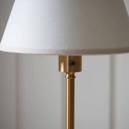 Netlighting Burley Rechargeable Floor Lamp Fabric Ivy Shade 25cm in White - thumbnail 3
