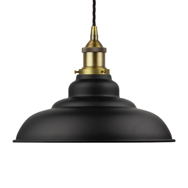 SE Home Matt Black St Edmund's Pendant Light - Matt Antique Brass - image 1