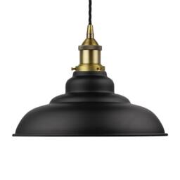 SE Home Matt Black St Edmund's Pendant Light - Matt Antique Brass