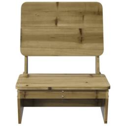 Berkfield Home Beautiful Garden Chair 60x64x70.5 cm Impregnated Wood Pine in Brown - thumbnail 1