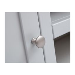 Cabinet Bits Loreo Light Grey 2 Door TV Cabinet Chrome Knob - thumbnail 6
