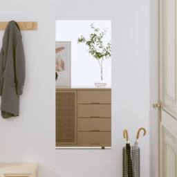 Berkfield Home Wall Mirror 40x80 cm Glass Rectangle in Silver