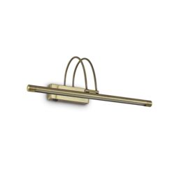 Netlighting Bow LED Medium Picture Wall Light Antique Brass in Yellow - thumbnail 1