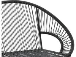 Vente-unique Garden Bench In Woven Resin - Black - ALIOS III By MYLIA - thumbnail 9