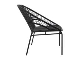 Vente-unique Garden Bench In Woven Resin - Black - ALIOS III By MYLIA - thumbnail 7