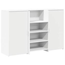 Berkfield Home Reception Desk White 155x50x103.5 cm Engineered Wood - thumbnail 3