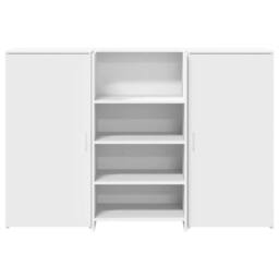 Berkfield Home Reception Desk White 155x50x103.5 cm Engineered Wood - thumbnail 5