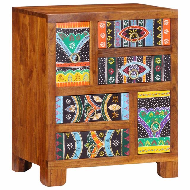 Berkfield Home Sideboard Multicolour 50x35x60 Solid Wood Acacia - image 1