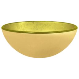 Berkfield Home Basin Tempered Glass 30x12 cm Gold - thumbnail 2