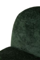 Living and Home Dark Green Modern Chenille Upholstered Lounge Chair - thumbnail 6
