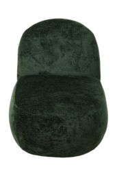 Living and Home Dark Green Modern Chenille Upholstered Lounge Chair - thumbnail 4