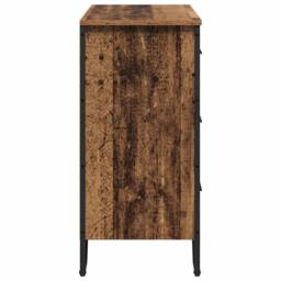 Berkfield Home Chest of Drawers Old Wood 91x35.5x74.5 cm Engineered Wood in Brown - thumbnail 7