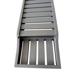 Kelvenix Grey Bamboo Wood Bath Tub Rack