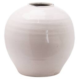 Lemon Pavilion Furniture and Decor Garda Glazed Large Regola Vase - Ceramic - L37 x W37 x H38 cm - White
