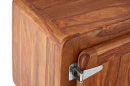 Orsina Sheesham Wood Low Sideboard, Industrial Storage Cabinet, Sideboard Television Cabinet, Small Display Cabinet in Brown - thumbnail 5