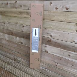 Samuel Alexander 5ft (150cm) Artificial Pencil Pine Grey Christmas Tree with 168 Tips & Stand - thumbnail 5