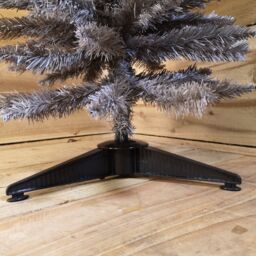 Samuel Alexander 5ft (150cm) Artificial Pencil Pine Grey Christmas Tree with 168 Tips & Stand - thumbnail 4