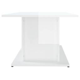 Berkfield Home Coffee Table High Gloss White 102x55.5x40 cm Engineered Wood - thumbnail 6