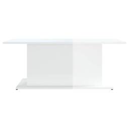 Berkfield Home Coffee Table High Gloss White 102x55.5x40 cm Engineered Wood - thumbnail 5