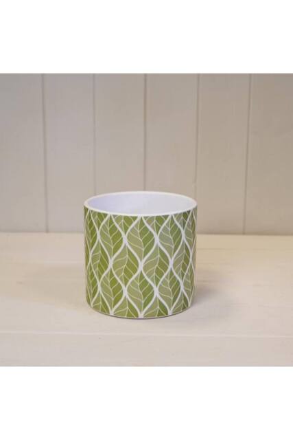 KDMD Sage Timeless Leaf Pot - 13mm Indoor Plant Pot in Pale Green - image 1