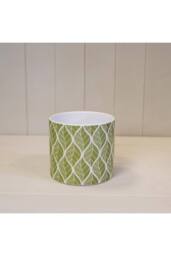 KDMD Sage Timeless Leaf Pot - 13mm Indoor Plant Pot in Pale Green - thumbnail 2