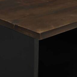 Berkfield Home Traditional Bedside Cabinet, 40x33x46 cm, Solid Wood Mango in Brown - Size: 40 x 33 x 46 cm - thumbnail 8