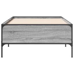 Berkfield Home Bed Frame without Mattress Grey Sonoma 75x190 cm Small Single - thumbnail 4