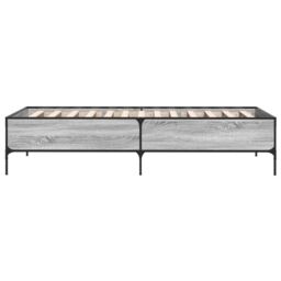 Berkfield Home Bed Frame without Mattress Grey Sonoma 75x190 cm Small Single - thumbnail 5