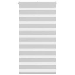 Berkfield Home Elegant Zebra Blind Light Grey 80x100 cm Fabric Width 75.9 cm Pol - thumbnail 2