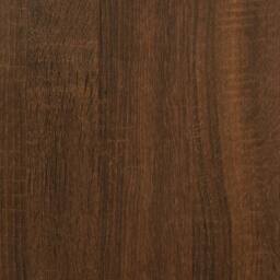 Berkfield Home Dressing Table with Mirror Brown Oak 90x50x132.5 cm Engineered Wood - thumbnail 9