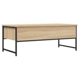 Berkfield Home Coffee Table Sonoma Oak 101x49x39.5 cm Engineered Wood in Brown - thumbnail 8