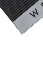 JVL Quartz Welcome Scraper Rubber Doormat 45x75cm in Black - Size: 45 cm x 75 cm - thumbnail 4