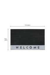 JVL Quartz Welcome Scraper Rubber Doormat 45x75cm in Black - Size: 45 cm x 75 cm - thumbnail 5