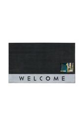 JVL Quartz Welcome Scraper Rubber Doormat 45x75cm in Black - Size: 45 cm x 75 cm - thumbnail 6