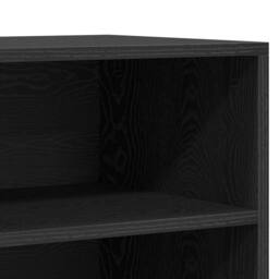 Berkfield Home Black Oak Sideboard, 57x35x70 cm, Made from Engineered Wood - Size: 57 x 35 x 70 cm - thumbnail 8