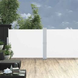 Berkfield Home Patio Retractable Side Awning 140x1200 cm Cream - thumbnail 2