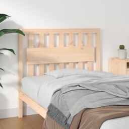 Berkfield Home Bed Headboard 105.5x4x100 cm Solid Wood Pine in Brown - thumbnail 1