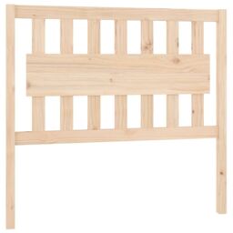 Berkfield Home Bed Headboard 105.5x4x100 cm Solid Wood Pine in Brown - thumbnail 2