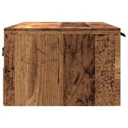 Berkfield Home Wall Cabinet Old Wood 68x30x20 cm Engineered Wood in Brown - Size: 68 x 30 x 20 cm - thumbnail 6