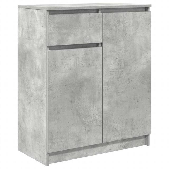 Berkfield Home Sideboard with Drawer Concrete Grey 71x35x84 cm Engineered Wood - Size: 71 x 35 x 84 cm - image 1
