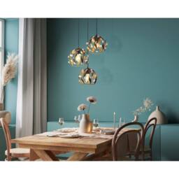 Netlighting Mika Cluster Pendant Ceiling Light Matt Black 3x E27 - thumbnail 5