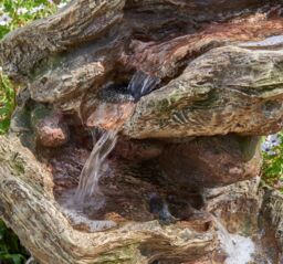 Primrose Garden Water Feature Rock River Cascade with LED Lights 103cm in Stone - thumbnail 3
