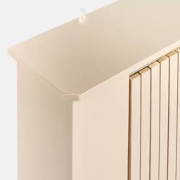 OHS Ribbed Large Radiator Cover Slatted Engineered Wood in Natural - thumbnail 5