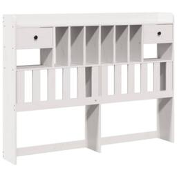 Berkfield Home Bookcase Bed without Mattress White 140x200cm Solid Wood Pine - Size: 140x200 cm - thumbnail 7