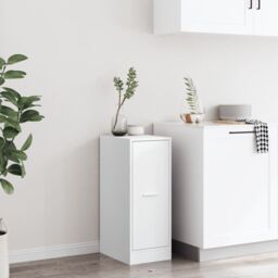 Berkfield Home Apothecary Cabinet White 30x41x77.5 cm Engineered Wood - thumbnail 4
