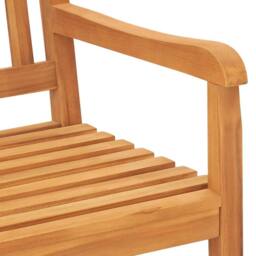Berkfield Home 3-Seater Garden Bench with Table 150 cm Solid Teak Wood in Brown - thumbnail 6